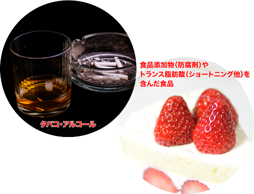 老化（加齢）の原因物質と口腔の関係
